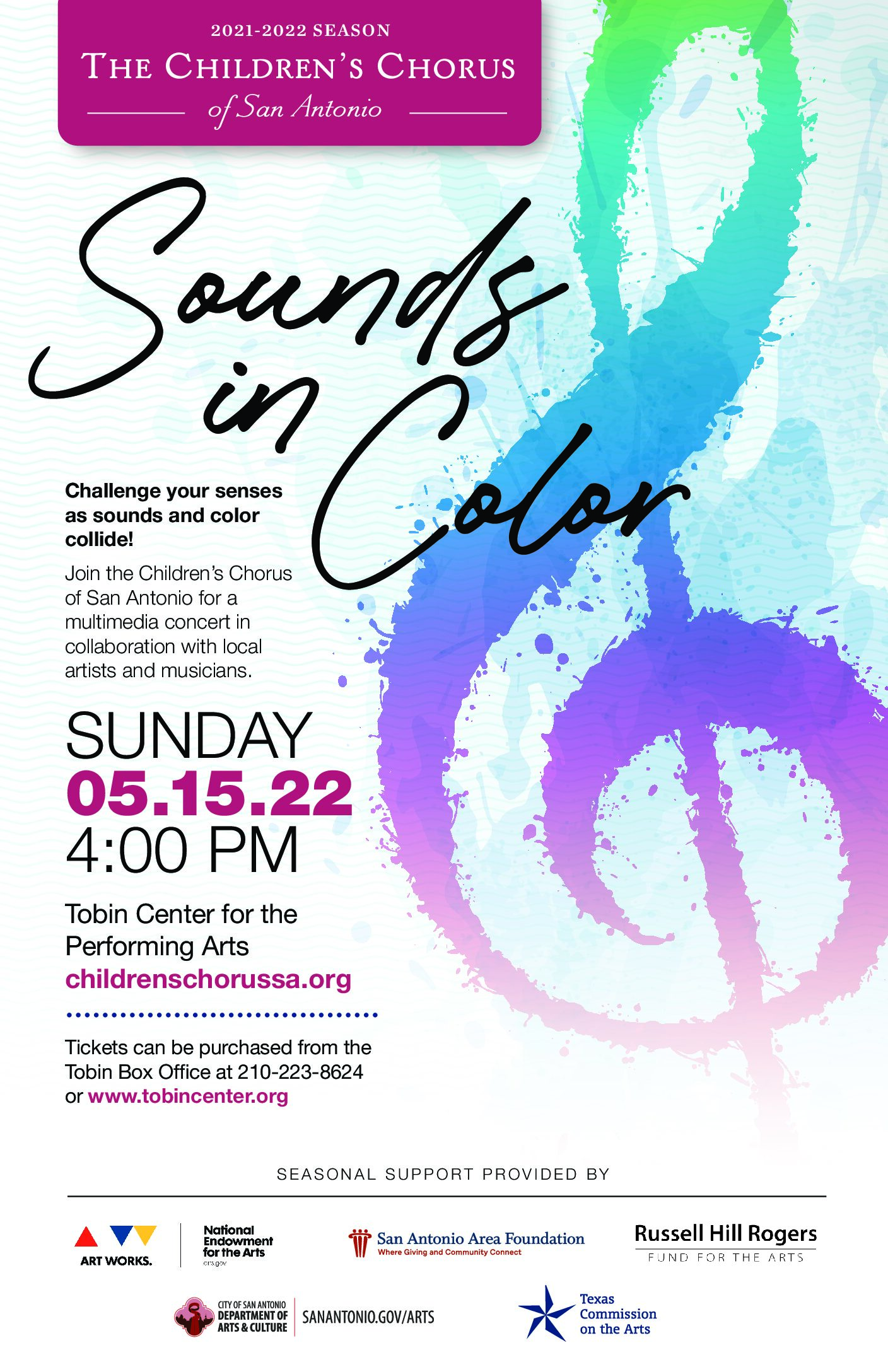 Sounds in Color Tobin Center for the Performing Arts Children's