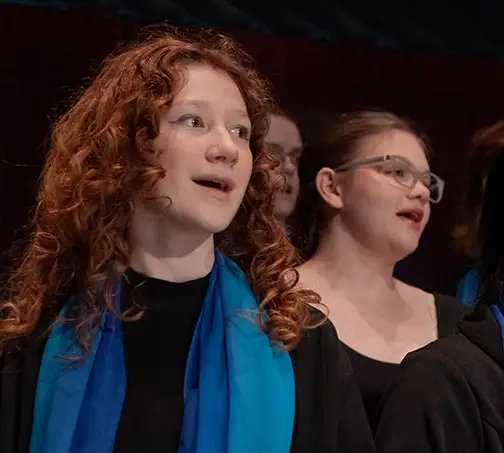 Sing with Us: 6th-12th Grade FAQ. Children singing.